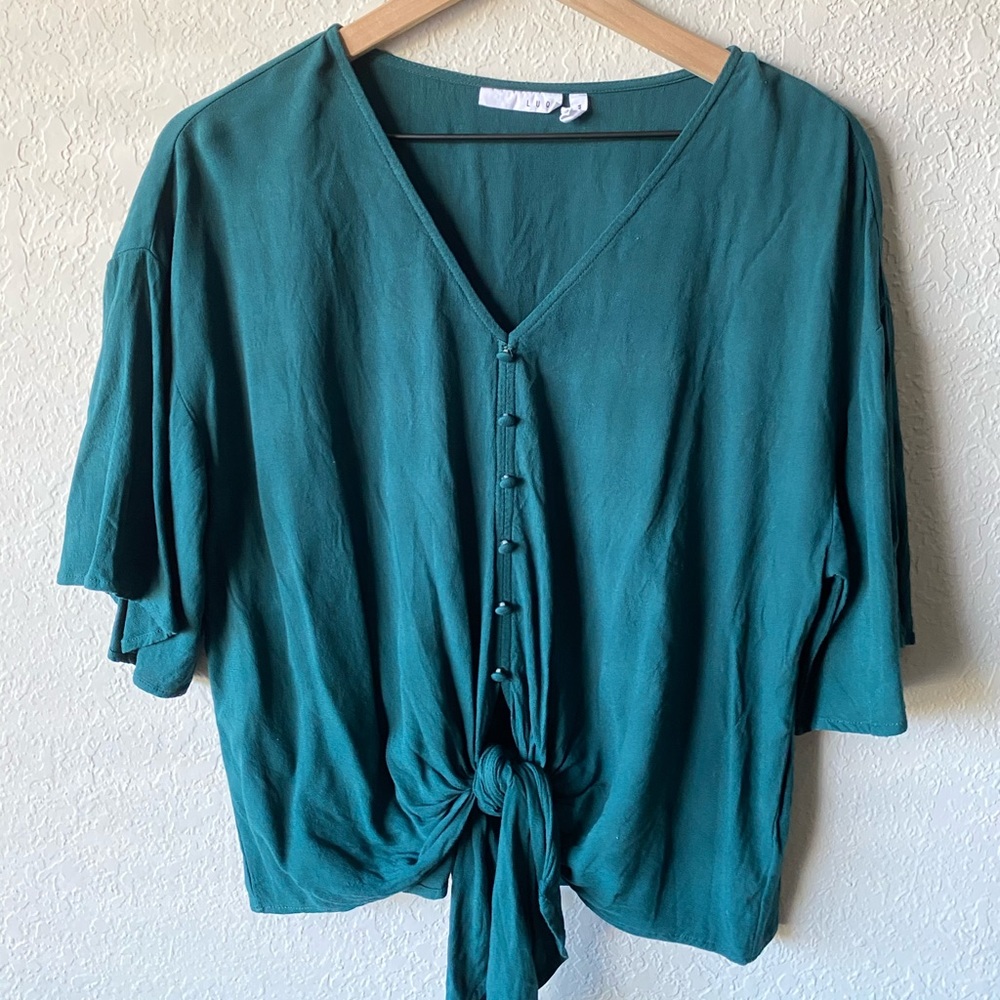 LUQ Front Tie Blouse